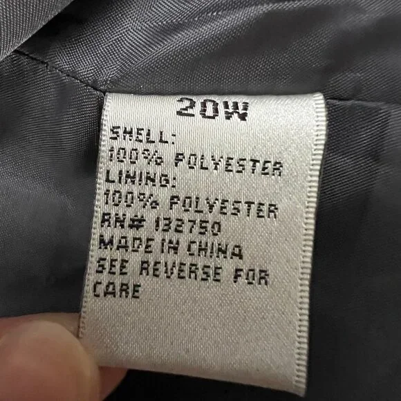 NEW Danillo 2-Piece Dress Suit Jacket Silver Brocade Size 20W - Picture 8 of 16